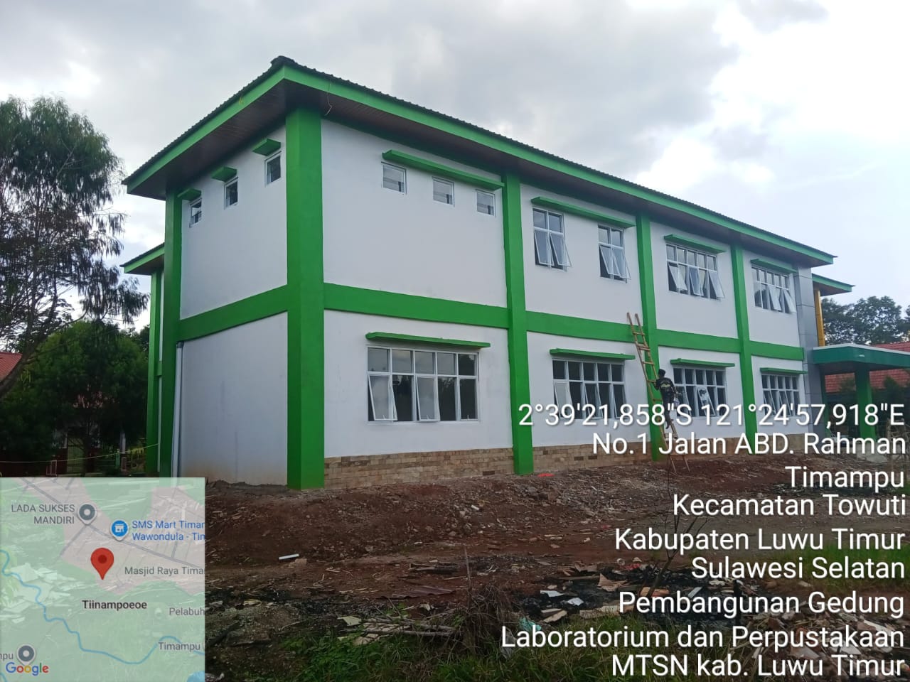 Pembangunan Gedung Laboratorium dan Perpustakaan MTSN Kab. Luwu Timur